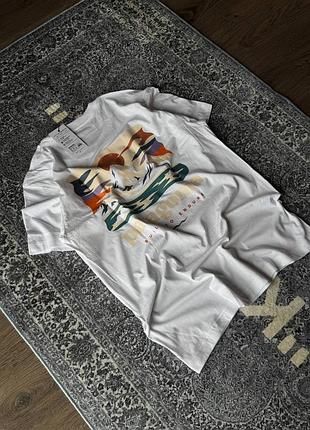 Футболка мужская, черная и белая, regular fit, s / m / l / xl