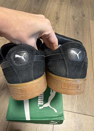 Замшеві жіночі кеди puma suede xl чорні 9,5 — цена 2000 грн в