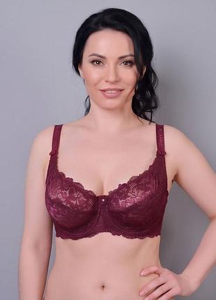 Бюстгальтер diorella 61583e ( бузковий 80e) бордовий