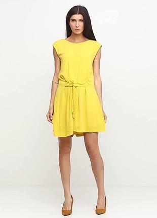 Zara стильний жіночий ромпер жовтий р. xs/24 комбінезон
