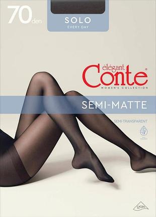 Колготки женские conte solo 70 den (euro) 5/xl, bronz