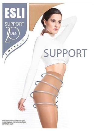 Колготки жіночі esli support 20 den 2/s, castoro