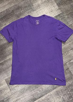 Polo ralph lauren футболка original фіолетова classic fit l