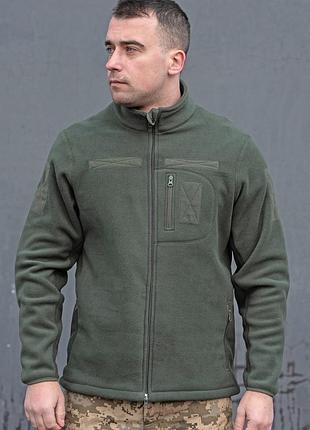 Мужская тактическая кофта олифлис 460 г/м2 олива 3xl