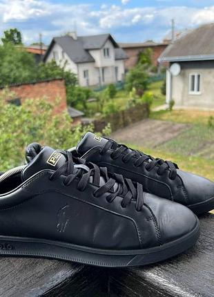 Кожаные кеды polo ralph lauren heritage court