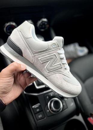 Кроссовки new balance 574 арт 21648 (человечи,26 беленс) 44