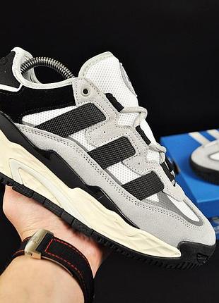 Кросівки чоловічі adidas niteball gray & black 46