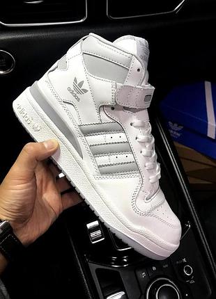 Кросівки чоловічі adidas originals forum 84 mid white grey 43