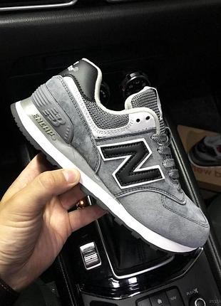 Кросівки жіночі new balance 574 light grey black 39