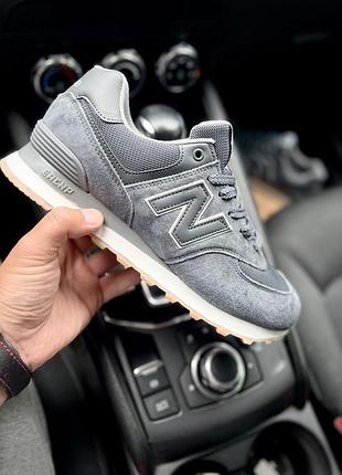 Кроссовки new balance 574 арт 21646 (человечи,26 беленс)