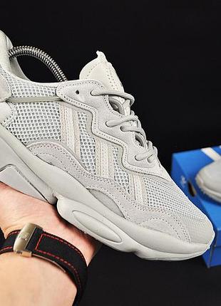 Кросівки чоловічі adidas ozweego light gray,