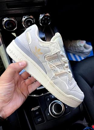 Кросівки жіночі adidas forum low beige 37