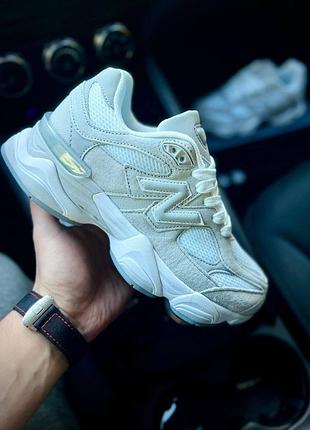 Кросівки new balance 9060 light gray white 41