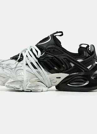 Кроссовки adidas vento xlg deluxe black white из кожи и текстиля 44