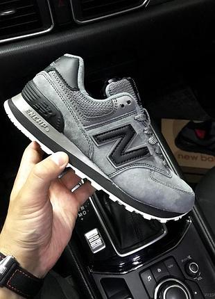 Кросівки жіночі new balance 574 grey black 39