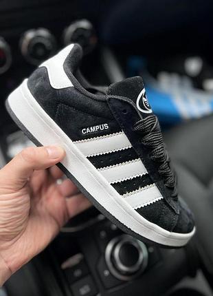 Кросівки adidas campus чорні замшеві 39