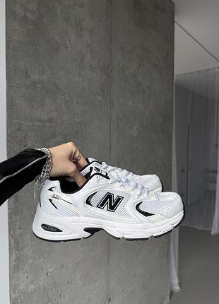 Кросівки new balance 530 white / black premium 38
