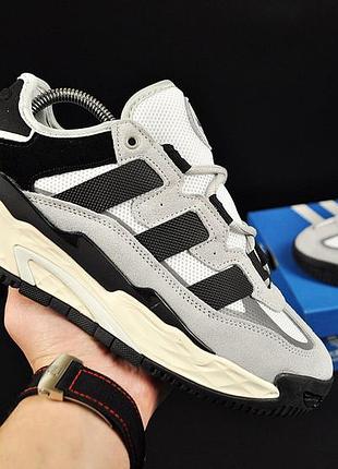 Кросівки чоловічі adidas niteball gray & black 46