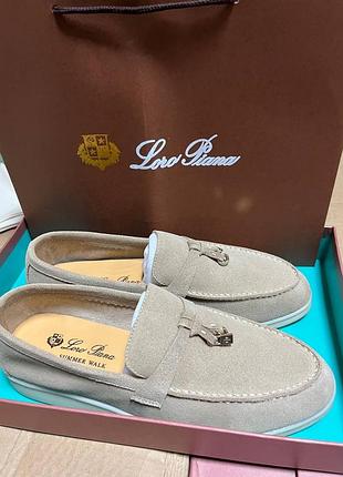 Лофери loro piana loafers beige 39