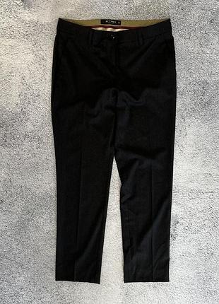 Штани etro italy жіночі вовняні класичні чорні костюмні it40 tapered luxury дизайнерські брюки | etro wool dress pants black