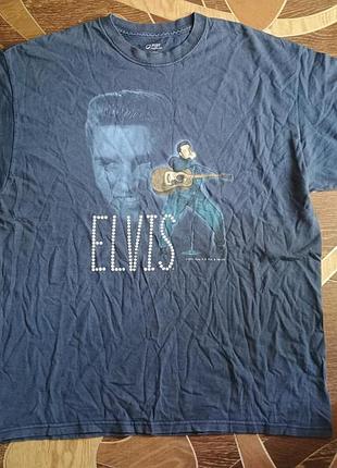 Офіційна вінтажна футболка elvis presley/ мерч елвіс присли port&amp; company xl-ша