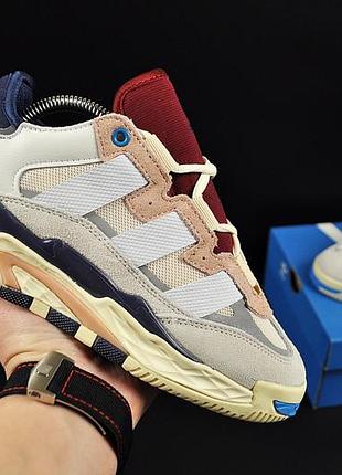 Кросівки жіночі adidas niteball beige & burgundy 38