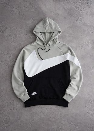 Худи nk swoosh серый
