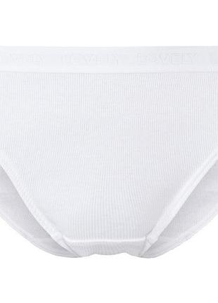Трусики-слип в рубчик для женщины esmara lycra® 434574-1 l белый