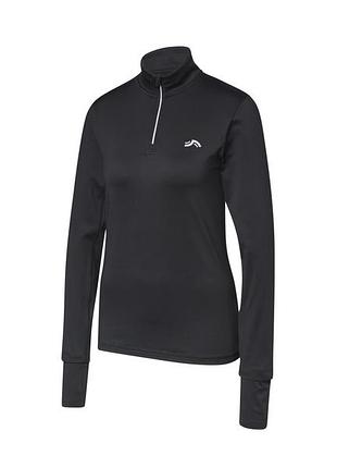 Термо-реглан на мікрофлісі для жінки crivit lycra® 457551 l чорний