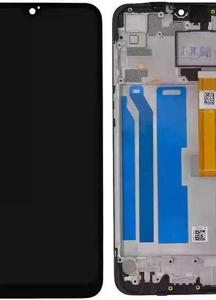 Дисплей realme 3 (rmx1825, rmx1821), realme 3i (rmx1827), oppo a7, a12 с сенсором и рамкой, черный