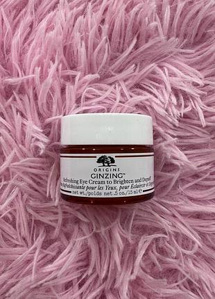 Освітлюючий крем для зони навколо очей origins ginzing refreshing eye cream to brighten and depuff