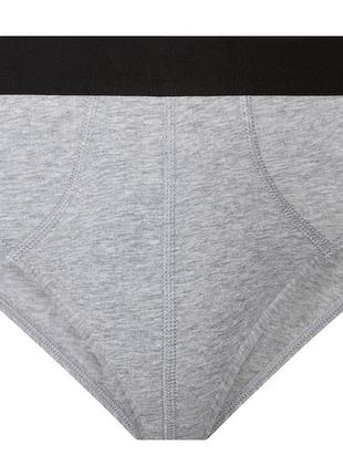 Трусы слипы однотонные для мужчины livergy lycra® 434553 l серый