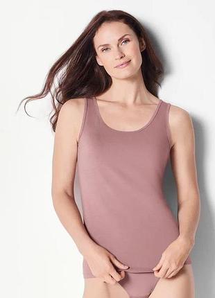 Майка бельевая с широкими бретелями для женщины esmara lycra® 473610 s розовый