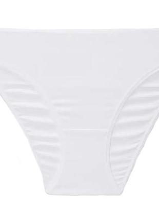 Трусики-слип слипы однотонные для женщины primark cares 991100868 xs белый