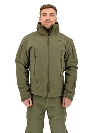 Куртка тактическая 3 в 1 парка eagle soft shell wj-17 с подкладкой green olive l, gp xl