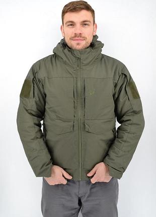 Зимняя куртка тактическая eagle omni-heat с силиконовым утеплителем olive green s, gp