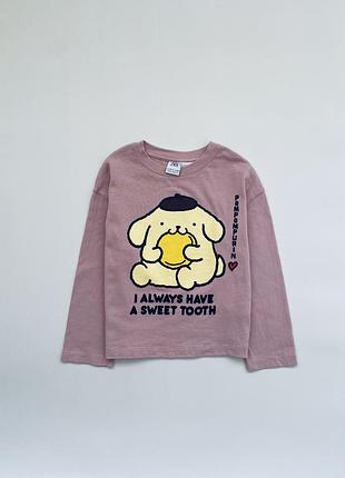 Лонгслів zara pompompurin для дівчинки 9 років / стильна кофта зара з принтом