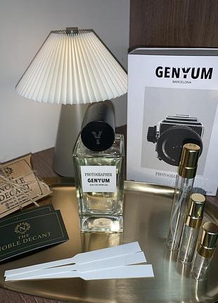 Genyum photographer — eau de parfum. оригінальна парфумерія.