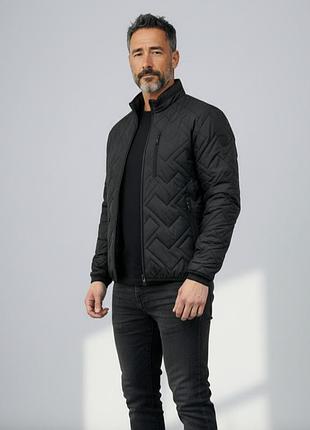 Мужская куртка vavalon kd-42 black. короткая черная куртка. 56