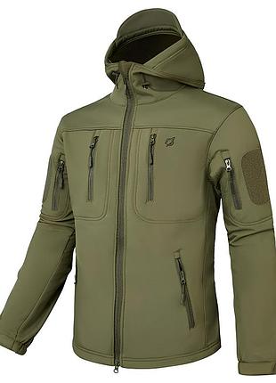 Куртка тактическая штурмовая eagle soft shell ja-01-0 с флисом olive green s, gp 3xl