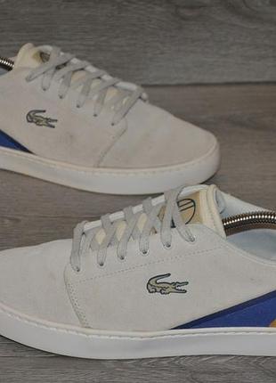 Продам кроссовки замша фирма lacoste court legacy nwp.