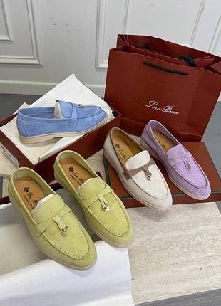 Лоферы loro piana в цветах