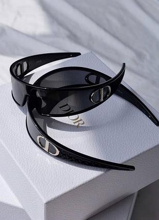 Очки солнцезащитные диор черные необычные christian dior