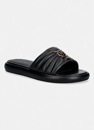 Urbanshop com ua pinko шльопанці жіночі шкіряні fiona 03 чорні sd0525p003z99 розміри запитуйте