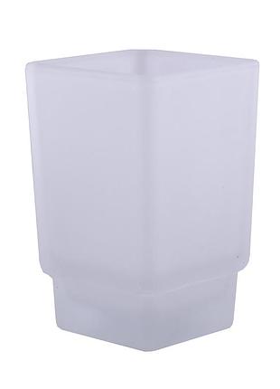 Стакан матовий квадратний glass 0021a для tkb, sq ,bq