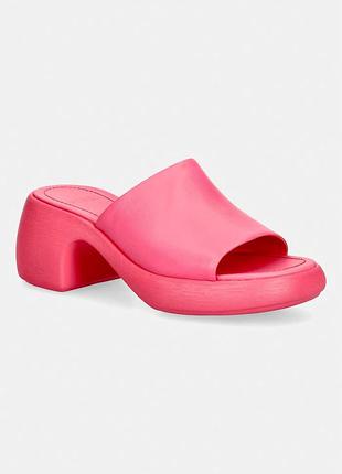 Urbanshop com ua camper шлепанцы на каблуке женские кожаные thelma sandal розовые k201722-006 размеры запиту