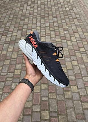 Hoka gaviota 3 кросівки для бігу бігові чорні сітка літні оригінал 31 см