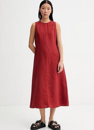Urbanshop com ua marc o'polo літня сукня лляна червона однотонна 5000014021 розміри запитуйте
