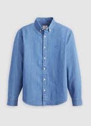 Джинсова рубашка levi’s authentic button-down shirt