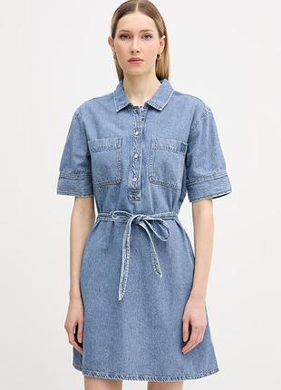 Urbanshop com ua dkny літня сукня джинсова блакитна з ефектом прання dj6d9185 розміри запитуйте
